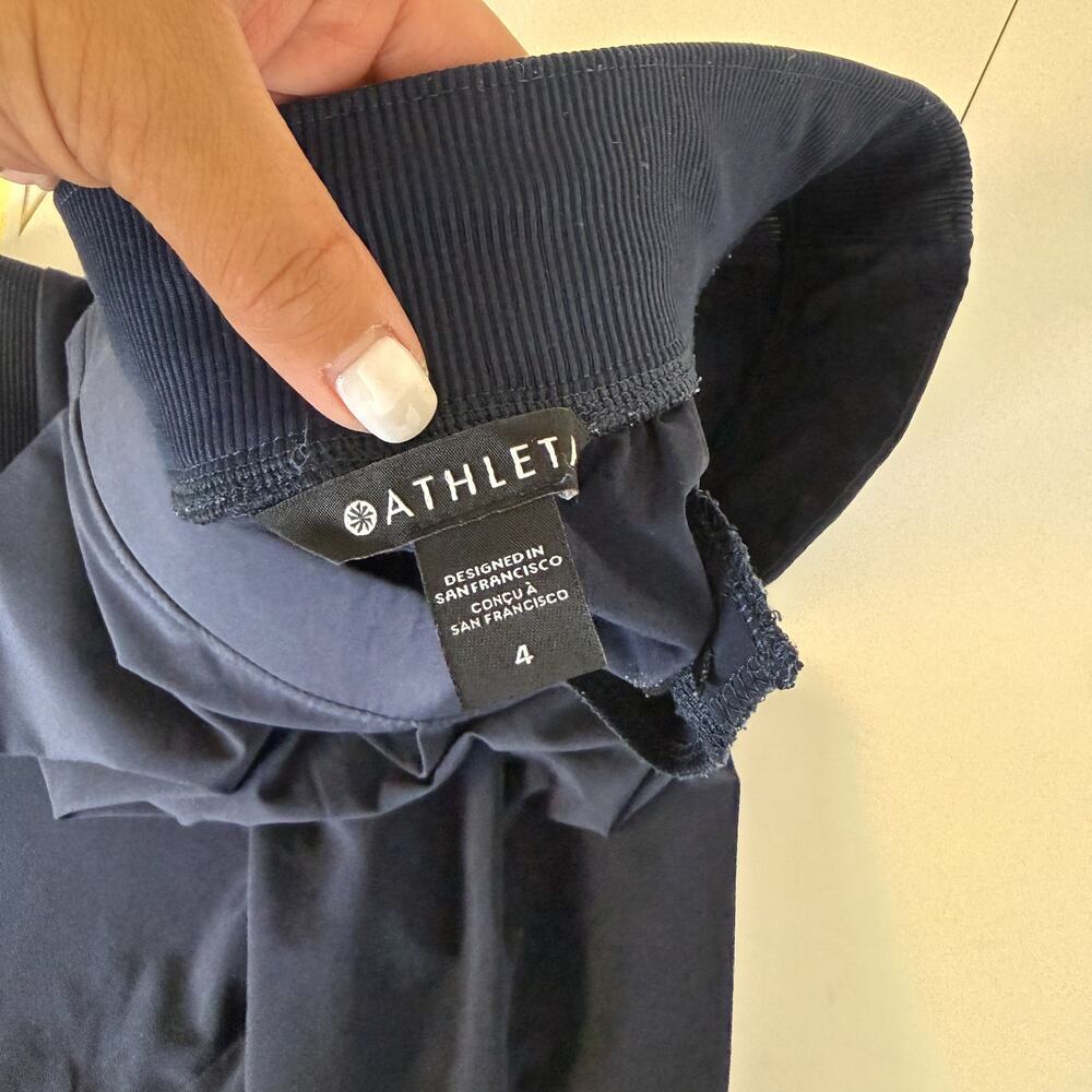 Athleta Brooklyn Ankle Pants Navy Blue - 4 - Picture 5 of 9